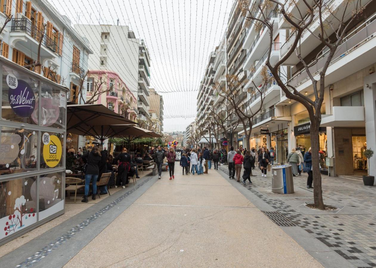 Apartmán Ag.Sofias Pedestrian Area Luxury Ap. & Big Balcony Soluň Exteriér fotografie